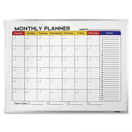 Lorell LLR19206 Dry-Erase Magnetic Planner Board