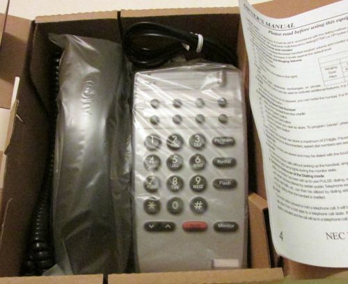 NEC Telephone NIB 780025 Black Single Line Analog DTR-1HM-1(BK)TEL business home