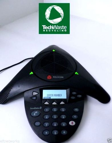 POLYCOM SOUNDSTATION 2 EXPANDABLE CONFERENCE PHONE 2201-16200-001 C  T3-F12