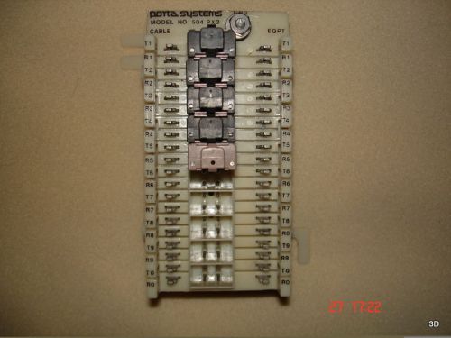 Porta Systems Model 504 PX2 66 Terminations With 5 230V Protectors Gas Tubes