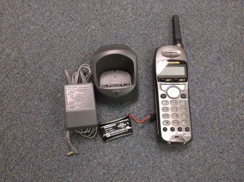 Panasonic KX-TGA200B 2 Line Cordless Handset Complete For Use KX-TG2000B #E