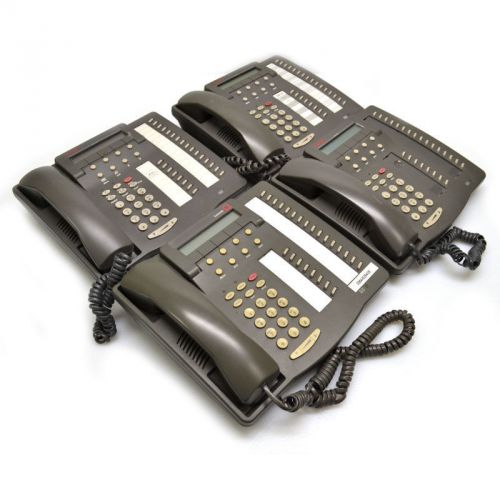 Lot of 4 avaya lucent 6424d+m digital telephone w/  24 programmable buttons for sale