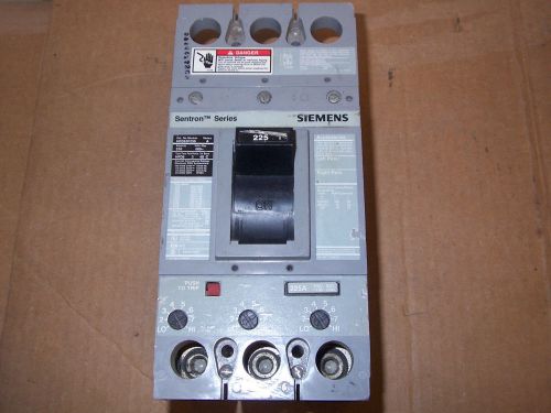 Siemens ITE HFD63F250 3 pole 250 amp 225 amp trip circuit breaker