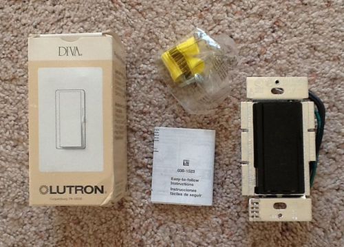 Lutron DV-600P-BL Diva 600W 3-Way Incandescent/Halogen Dimmer Black 120V-60Hz