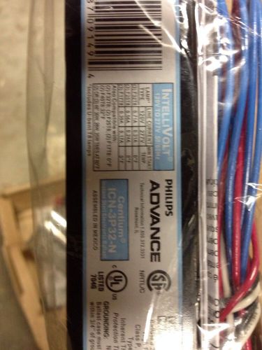 10- Philips Advance ICN3P32N 120-277V 2 OR 3 Lamp T8 Electronic Ballast  No rsrv