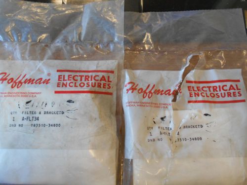 NEW HOFFMAN FILTER AND BRAKCETS A-FLT34 LOT OF 2