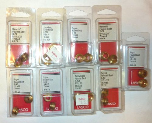 9 Lasco SB-42 SB-74 SB-125 SB-126 Faucet Seat Sets for Arrowhead Harcraft Sayco