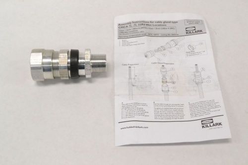 Hubbell cmcab075 killark cable gland connector 3/4in npt conduit fitting b269992 for sale