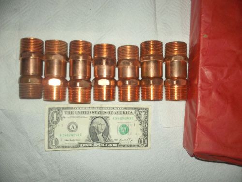 1 inch copper x male &amp; 1 inch male by street adapters;7ofeach(14 total adapters) for sale