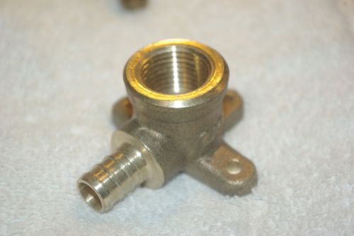 Lot 21 1/2&#034; pex x 1/2&#034; female npt threaded drop ear elbow crimp fitting, lf for sale