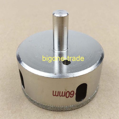 60mm Diamond Coated tool Drill Bit Hole Saw Glass Tile Ceramic Marble