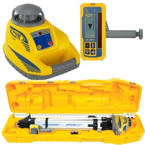 Spectra laser level ll300/hl450 complete kit w/metric grade rod 20731 for sale