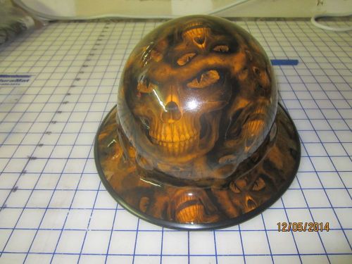 New custom hydrographic north/fibre metal full brim hard hat w/ratchet hades for sale