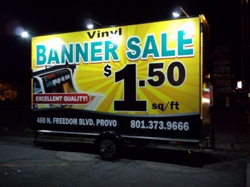 9&#039; x16 &#039;MOBILE  BILLBOARD TRAILER ADVERTISING SIGN WITH VINYL BANNERS