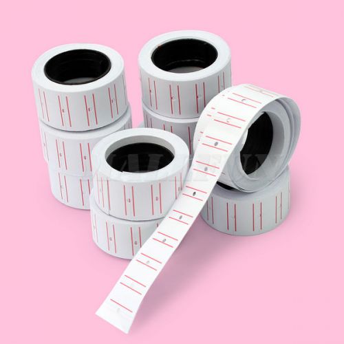 Hot 10 Rolls Price Gun Paper Tag Mark Sticker Supermarket Labels For MX-5500