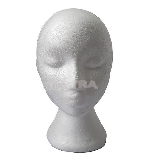 Beautiful Foam Female Mannequins Display Head Stand Model Dummy Wig Glasses Hat