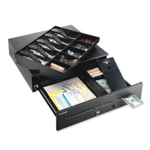 Steelmaster cash drawer - 5 bill - 5 coin - 3 media slot - black - (2251060gt04) for sale