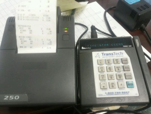 Verifone tranz 330 with printer 250 working credit card machine