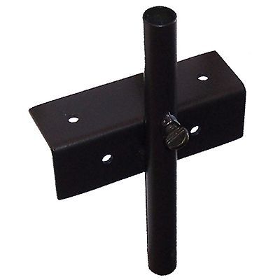 6 Inch Sturdy Metal Deck Mounting Bracket Merchandise Display, Black