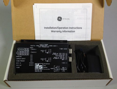 Ge ifs vaadt14130wdm video transmitter &amp; audio / data transceiver, sm, 1 fiber for sale