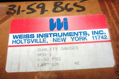 WEISS INSTRUMENTS PSI GAUGE   0 - 30  PSI