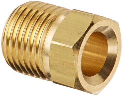 New eaton weatherhead 100x4 brass ca360 inverted flare brass fitting, nut, 1/4&#034; for sale