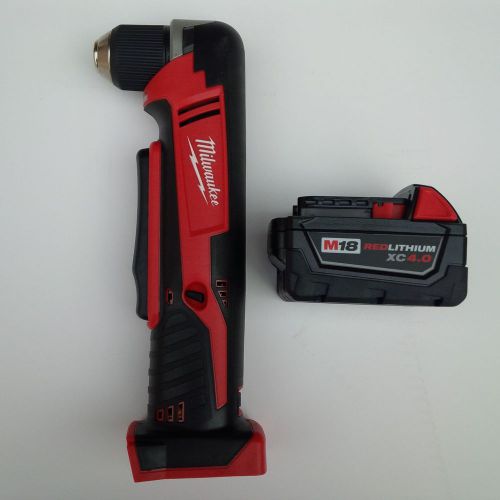 New Milwaukee 2615-20 18V Right Angle Drill, 4.0 48-11-1840 Battery M18 18 Volt