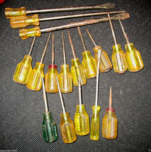 RYAN 853 Awl Tool Tools Lot Screwdrivers 17 Pieces