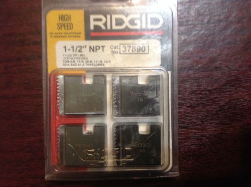 Ridgid  1-1/2&#034; NPT Pipe Dies 37890 Fits Most Ridgid Threaders High Speed New