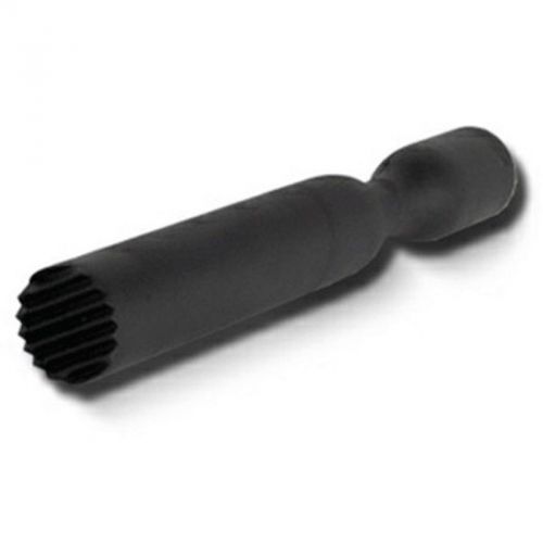 10&#034;  Black Professional Bar Cocktail Muddler - Heavy Plastic - Ribbed - Cocktail