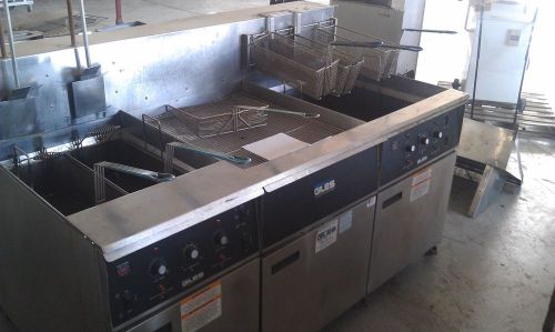 Fryer &amp; dump station (giles brand &amp; filter system) for sale