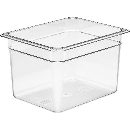 CAMBRO 1/2 GN FOOD PAN, 8&#034; DEEP, 6PK CLEAR 28CW-135