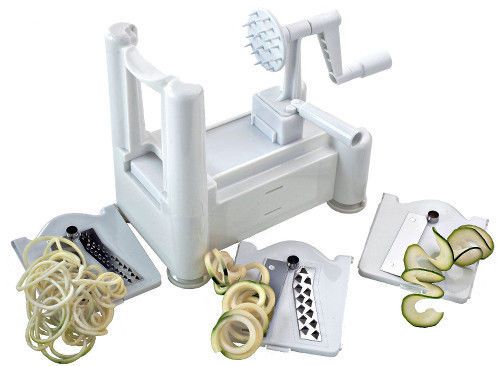 Professional kitchen tri blade vegetable spiralizer slicer machine mandolin new for sale