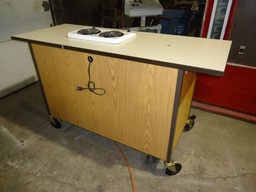 Two Burner Demonstration Table/Cart