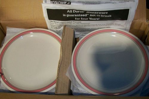 48 NEW CARLISLE 6.5&#034; DURUS PIE PLATES PARISIAN BONE RESTAURANT/CATERING/SERVING