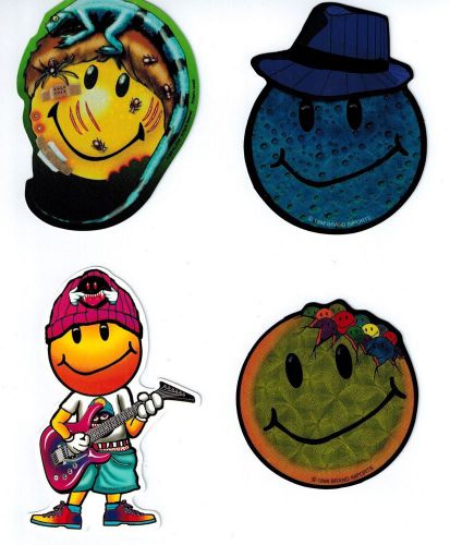 4 NEW Smiley Vending Stickers Lot c