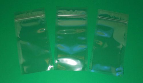 100 general purpose packaging zip top plastic bag 3mil 4.75&#034; x 9.5&#034; open bottom for sale