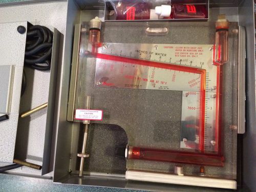 Dwyer Model 400-10 Precision Manometer 0-10&#034; water durablock low pressure guage