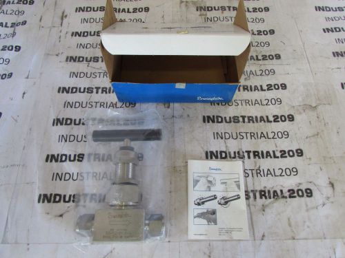 SWAGELOK NEEDLE VALVE SS-12NBS8-G , 1/2&#039;&#039; 6000 PSI NEW IN BOX