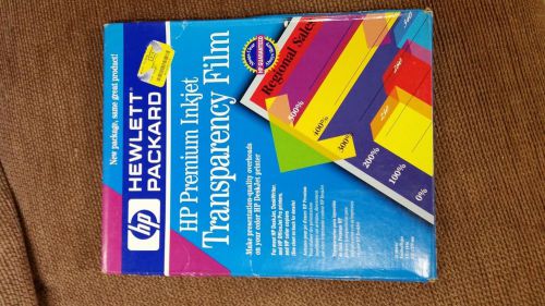 HP Premium inkjet transparency film 50 sheets 8.5x11  C3834A