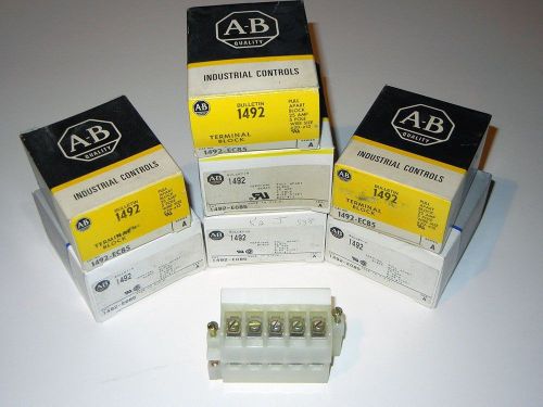 (7pcs) allen bradley 1492-ec85 panel mount block pull apart 5 pole * new in box for sale