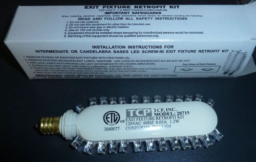 Tcp exit fixture retrofit led kit 120v 60hz 0.03a 1.2w  part 20715 for sale