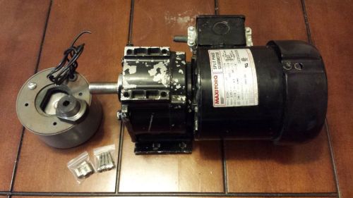 Dayton AC Gearmotor 6K328A W/ Dayton 5X400 Magnetic Disc Brake 1/6 HP 115V