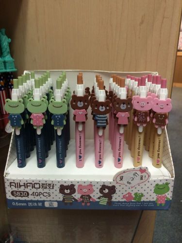 US Lot 3 pcs Cute Korean animals Ball Point Pens