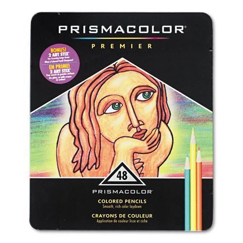 New sanford 3598t premier colored woodcase pencils, 48 assorted colors/set for sale