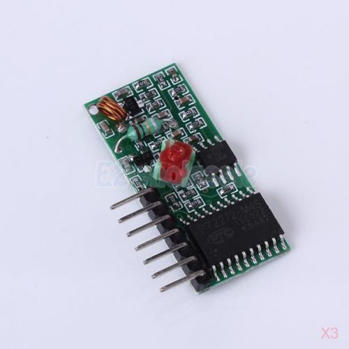 3pcs 5.0V DC 433MHz Superregeneration SMD Decoding Wireless Receiver Modules