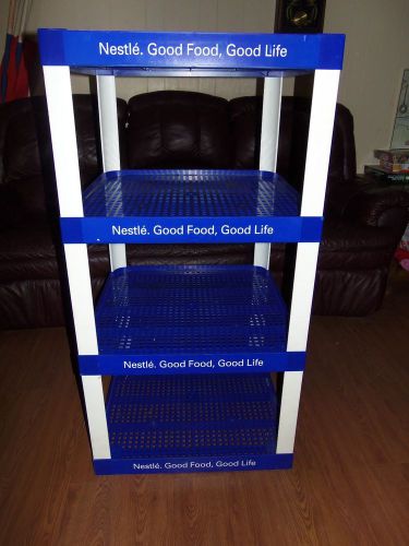 Nestle Good Food Good Life Display Shelving  Blue/white