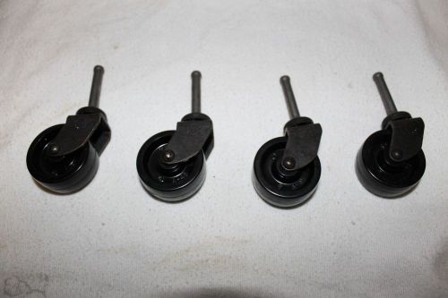 Vintage 4 noelting faultless swivel metal industrial caster wheels for sale