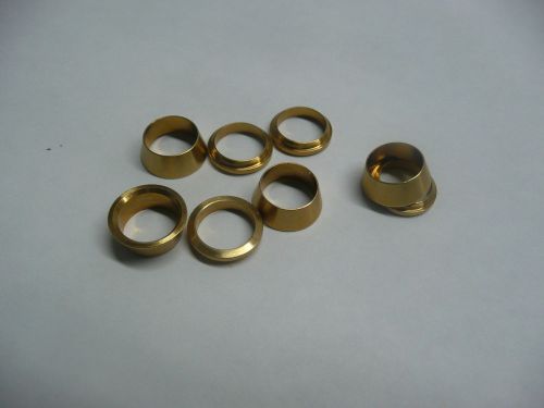 Swagelok genuine ferrule 3/8 inch brass, 4 sets, free shipping, b-600 ferrules for sale