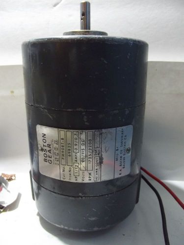 90/115 DC Motor 1725/2200 RPM 1/12 HP Boston Gear ( INCOM ) PM908T-B , 69825